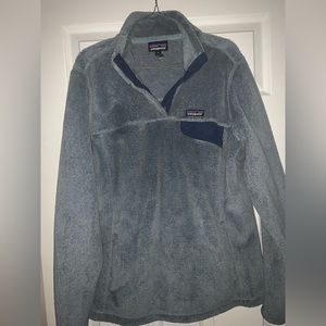 Patagonia Women's Gray Blue Fleece Pullover